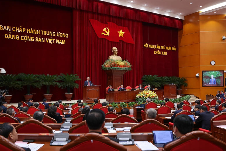 Tổng B&iacute; thư T&ocirc; L&acirc;m n&ecirc;u r&otilde;, trong lựa chọn, giới thiệu nh&acirc;n sự tham gia Bộ Ch&iacute;nh trị, Ban B&iacute; thư kh&oacute;a XIV, cần đặc biệt quan t&acirc;m tới 5 'điểm cộng' - Ảnh: VGP/Nhật Bắc