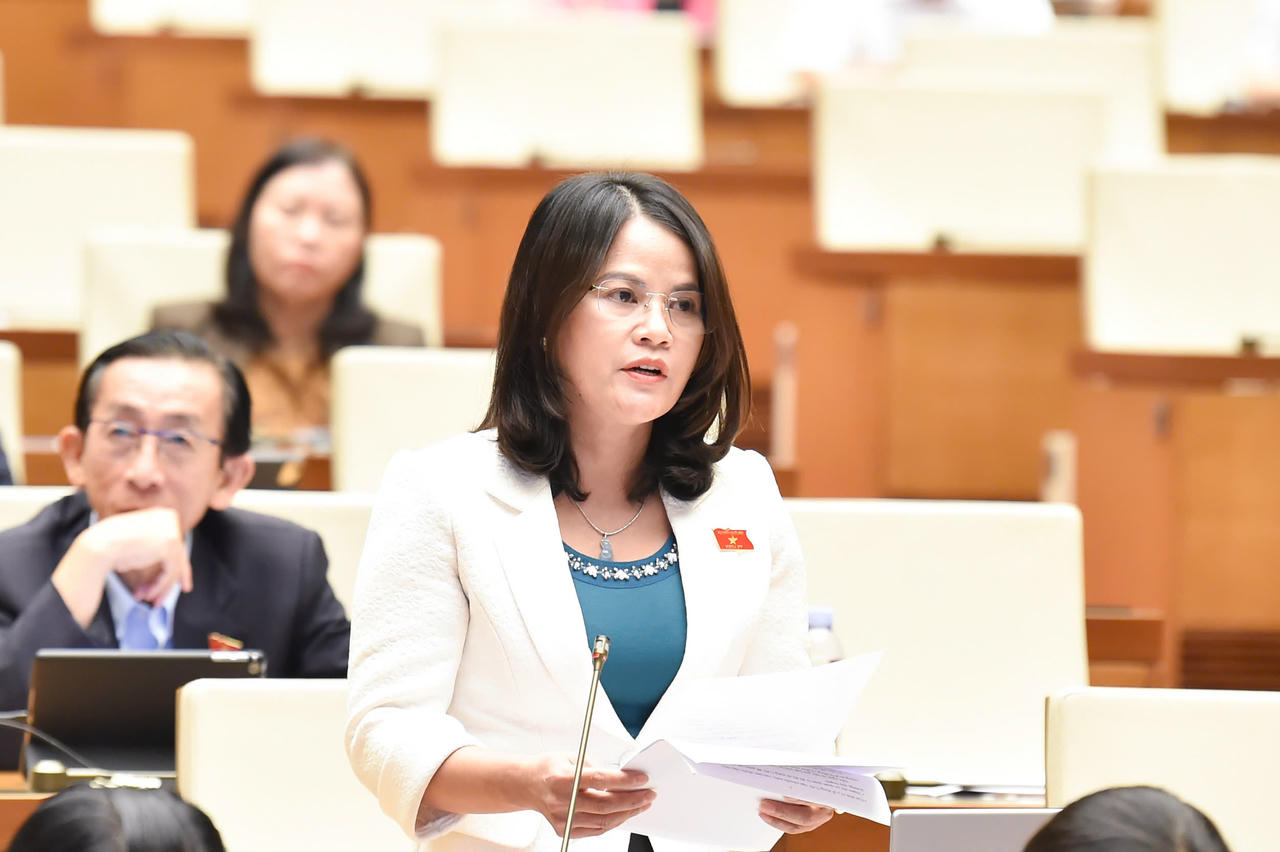 Đại biểu Nguyễn Ho&agrave;ng Bảo Tr&acirc;n.