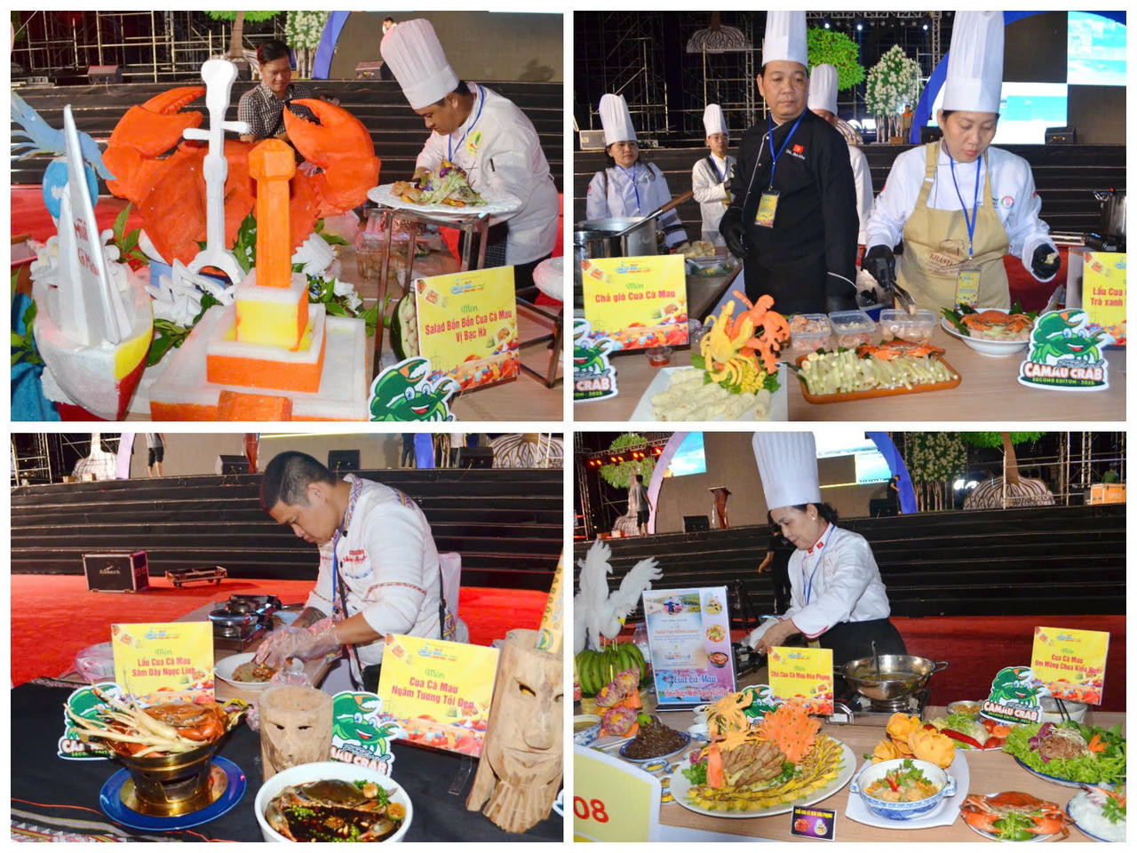 Nhiều m&oacute;n ngon từ cua C&agrave; Mau được giới thiệu tại chương tr&igrave;nh &ldquo;Quảng diễn c&aacute;c m&oacute;n ngon từ cua C&agrave; Mau kết hợp với đặc sản của 34 tỉnh, th&agrave;nh phố&rdquo;.