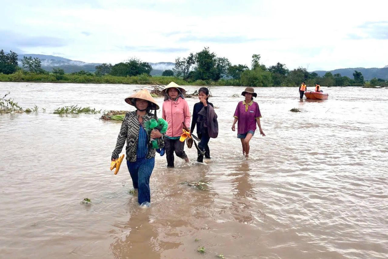 Nhiều khu vực ở Gia Lai bị ngập lụt. (Ảnh: ĐP)