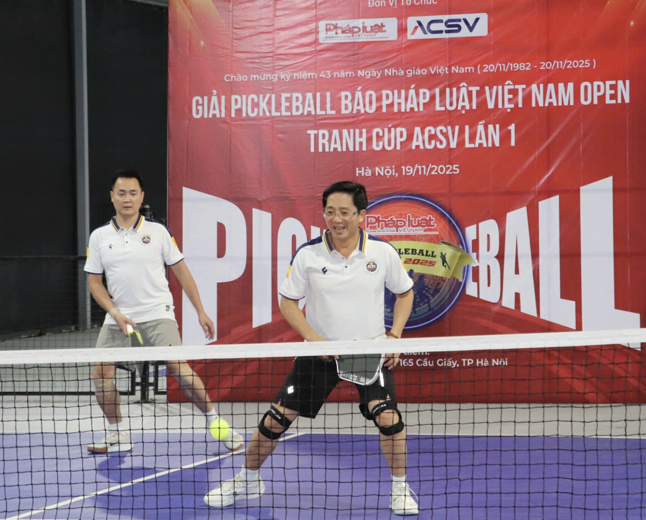 S&ocirc;i nổi Giải Pickleball B&aacute;o Ph&aacute;p luật Việt Nam Open - C&uacute;p ACSV lần thứ nhất, năm 2025
