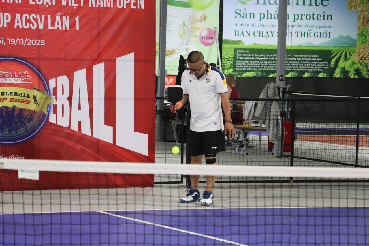 S&ocirc;i nổi Giải Pickleball B&aacute;o Ph&aacute;p luật Việt Nam Open - C&uacute;p ACSV lần thứ nhất, năm 2025