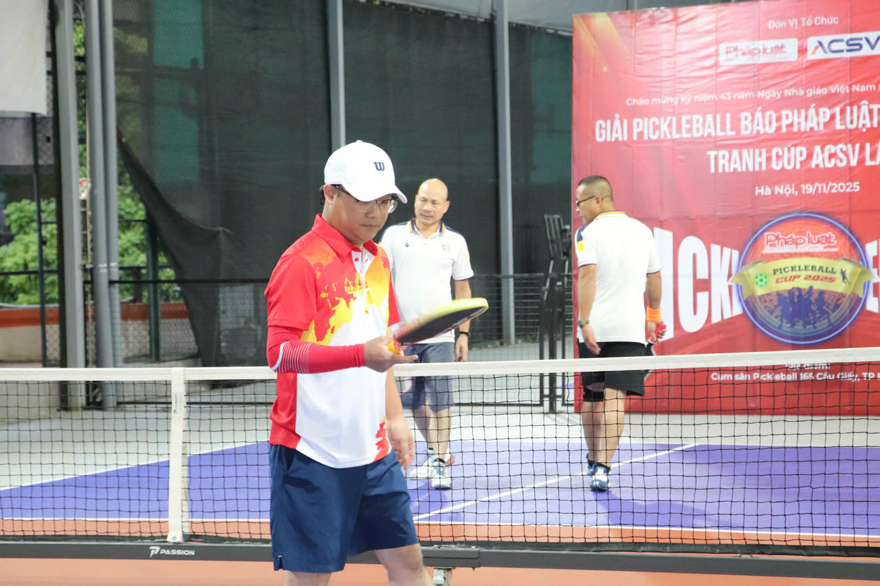 S&ocirc;i nổi Giải Pickleball B&aacute;o Ph&aacute;p luật Việt Nam Open - C&uacute;p ACSV lần thứ nhất, năm 2025