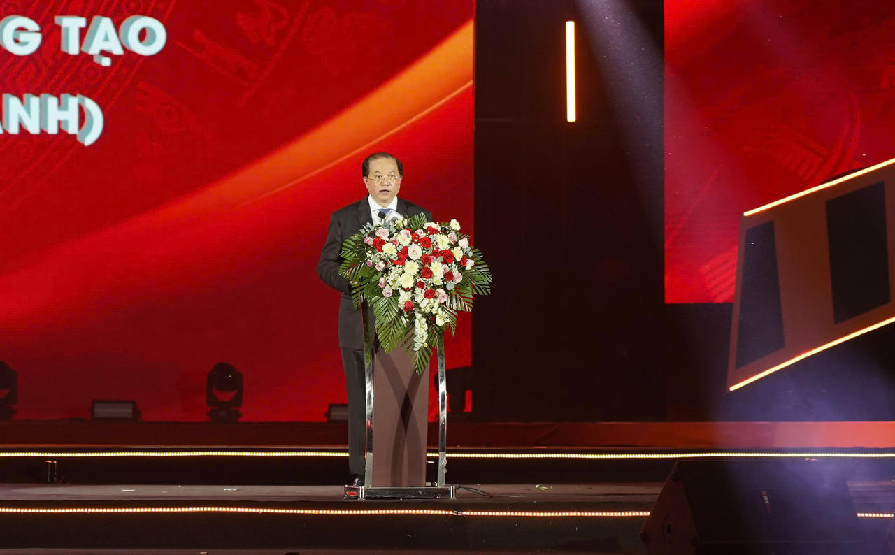 &Ocirc;ng Tạ Quang Đ&ocirc;ng - Thứ trưởng Bộ Văn h&oacute;a, Thể thao v&agrave; Du lịch ph&aacute;t biểu.&amp;amp;nbsp;