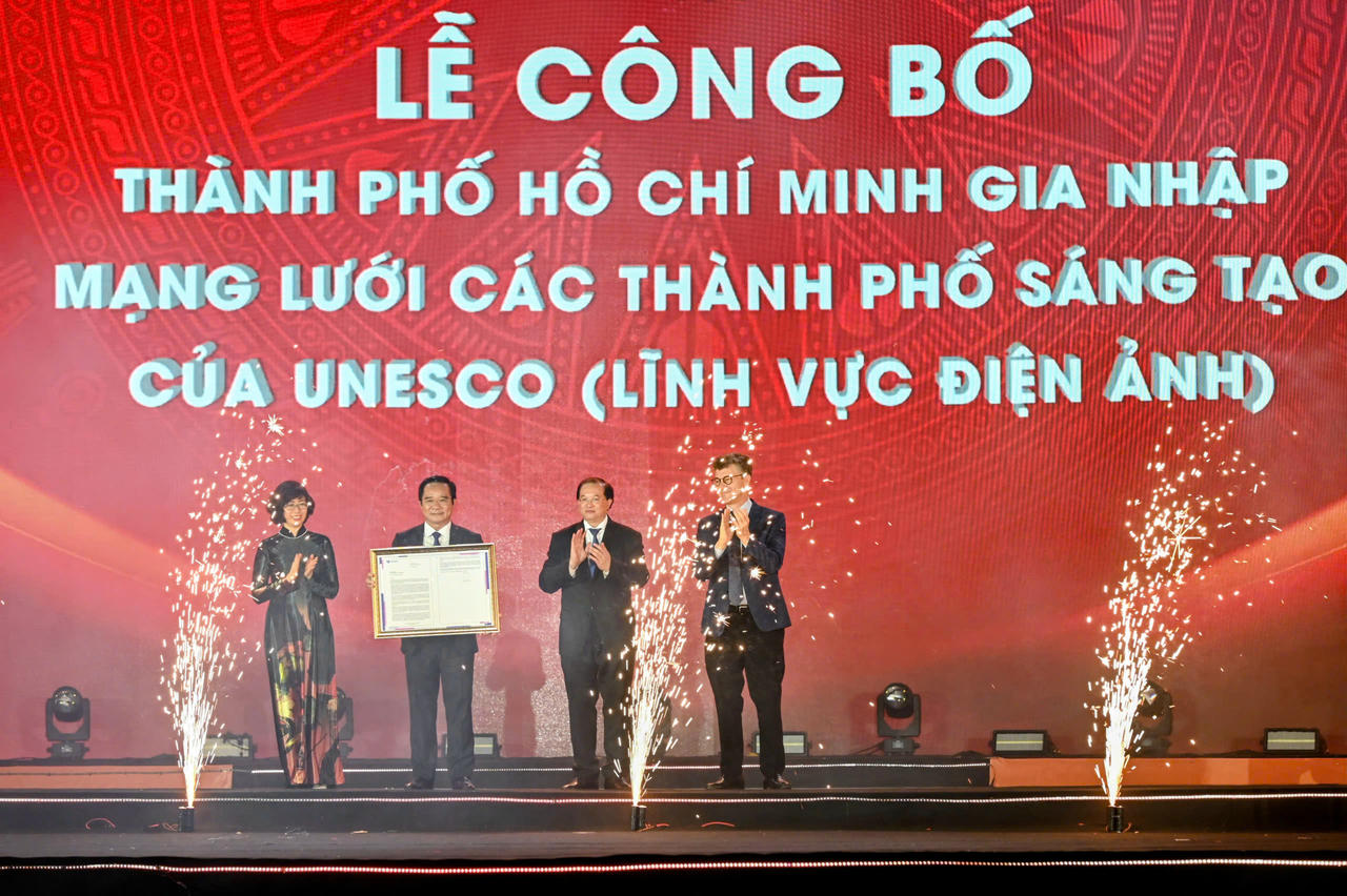 TP HCM đ&oacute;n nhận danh hiệu Th&agrave;nh phố s&aacute;ng tạo to&agrave;n cầu về điện ảnh từ UNESCO.&amp;amp;nbsp;
