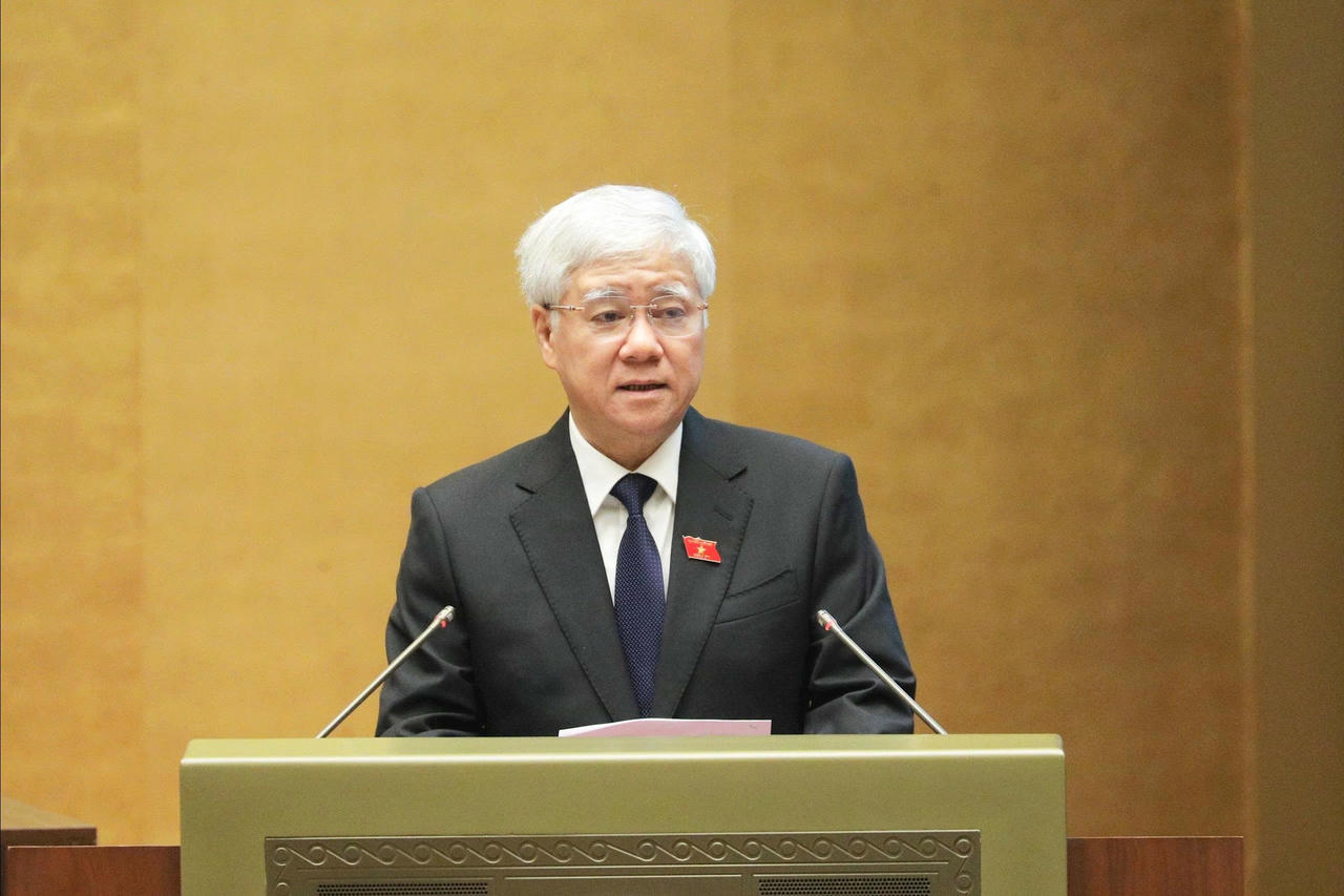 Ph&oacute; Chủ tịch Thường trực Quốc hội Đỗ Văn Chiến ph&aacute;t biểu tại Lễ ph&aacute;t động. (Ảnh: Hồ Long)