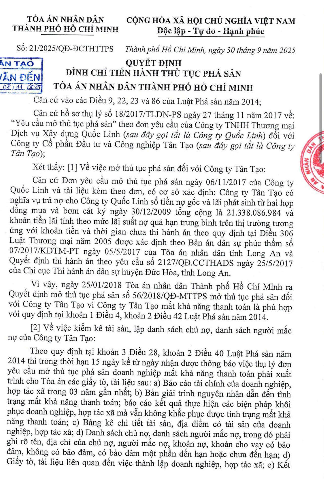 Quyết định 21/2025/QĐ-ĐCTHTTPS. (Ảnh trong b&agrave;i: B&ugrave;i Y&ecirc;n)