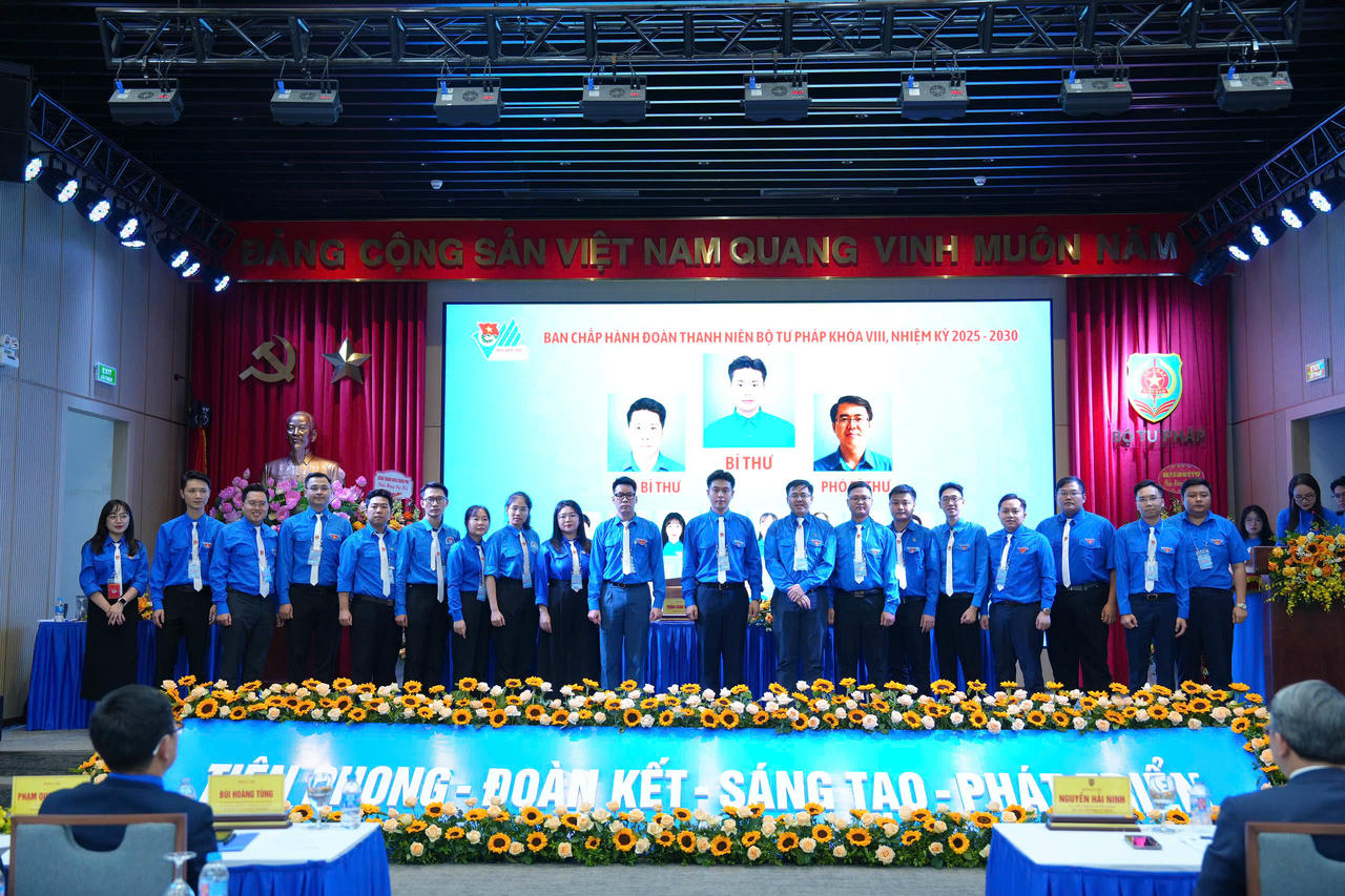Ban Chấp h&agrave;nh Đo&agrave;n thanh ni&ecirc;n Bộ Tư ph&aacute;p nhiệm kỳ 2025 &ndash; 2030