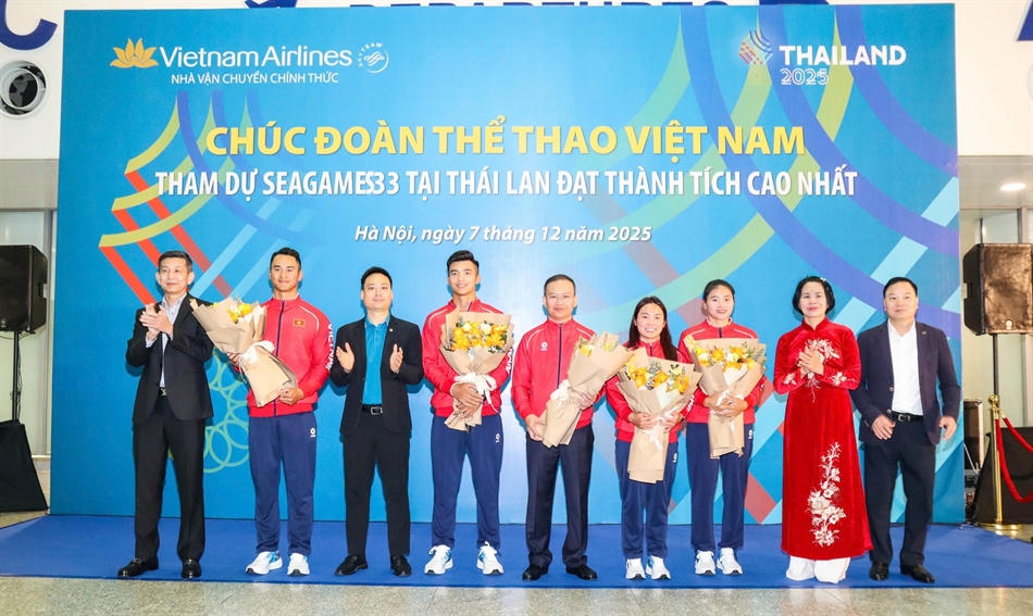 Đo&agrave;n thể thao Việt Nam l&ecirc;n đường sang Th&aacute;i Lan
