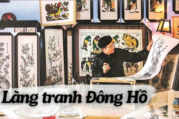 Tranh được in thủ c&ocirc;ng theo tr&igrave;nh tự truyền thống, trong đ&oacute; v&aacute;n n&eacute;t m&agrave;u đen được in cuối c&ugrave;ng để ho&agrave;n thiện t&aacute;c phẩm.