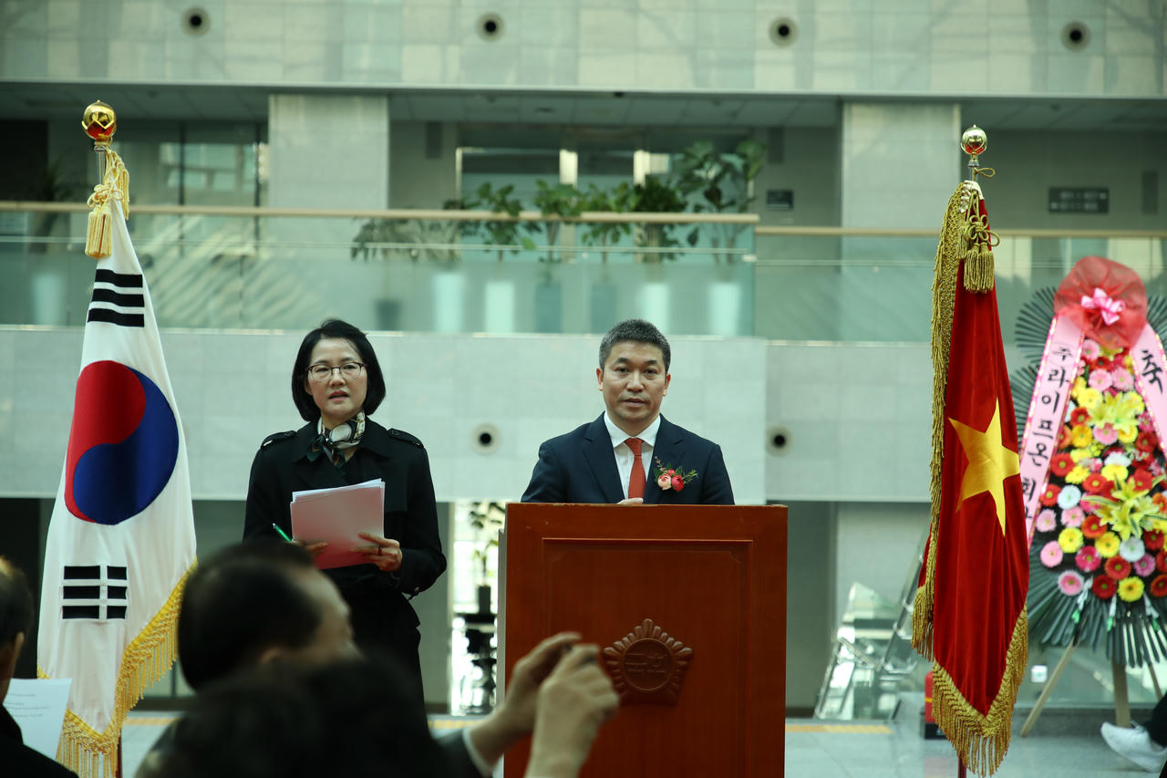 &ocirc;ng PHan Anh Sơn, Chủ tịch Li&ecirc;n hi&ecirc;̣p các t&ocirc;̉ chức hữu nghị Vi&ecirc;̣t Nam phát bi&ecirc;̉u