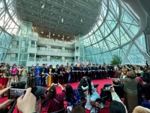 Hình ảnh Hồ Chí Minh qua nghệ thuật ánh sáng trong không gian nghị viện Hàn Quốc