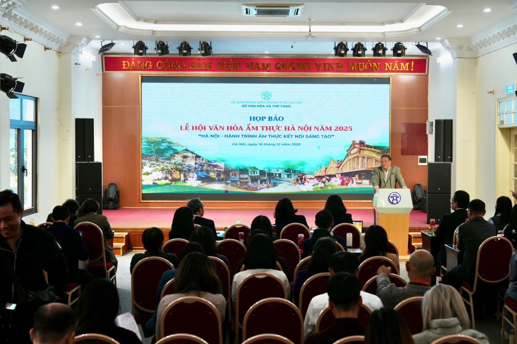 Lễ hội diễn ra ng&agrave;y 19 - 21/12 với chủ đề &ldquo;H&agrave; Nội - H&agrave;nh tr&igrave;nh ẩm thực kết nối s&aacute;ng tạo&rdquo; (Ảnh: PV).