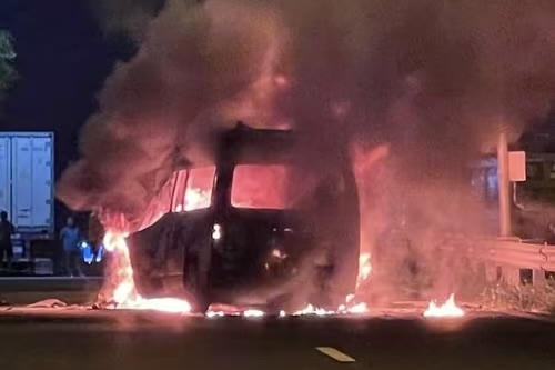 Hiện trường vụ tai nạn.