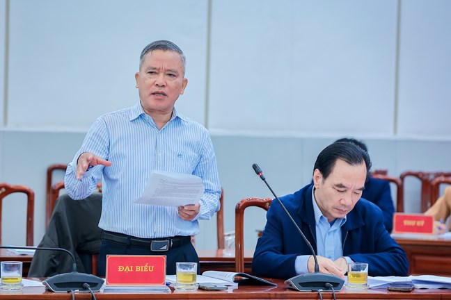 TS Nguyễn Văn Pha, Ủy vi&ecirc;n Đo&agrave;n Chủ tịch UBTƯ MTTQ Việt Nam ph&aacute;t biểu tại Hội thảo. Ảnh: Ho&agrave;i Nam