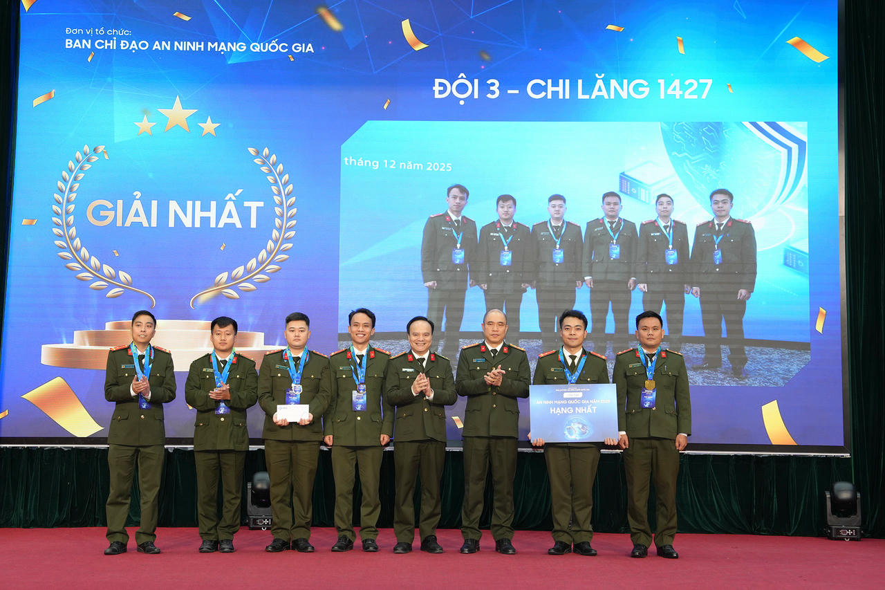 Đội Chi Lăng đ&atilde; gi&agrave;nh giải Nhất tại Diễn tập An ninh mạng quốc gia năm 2025
