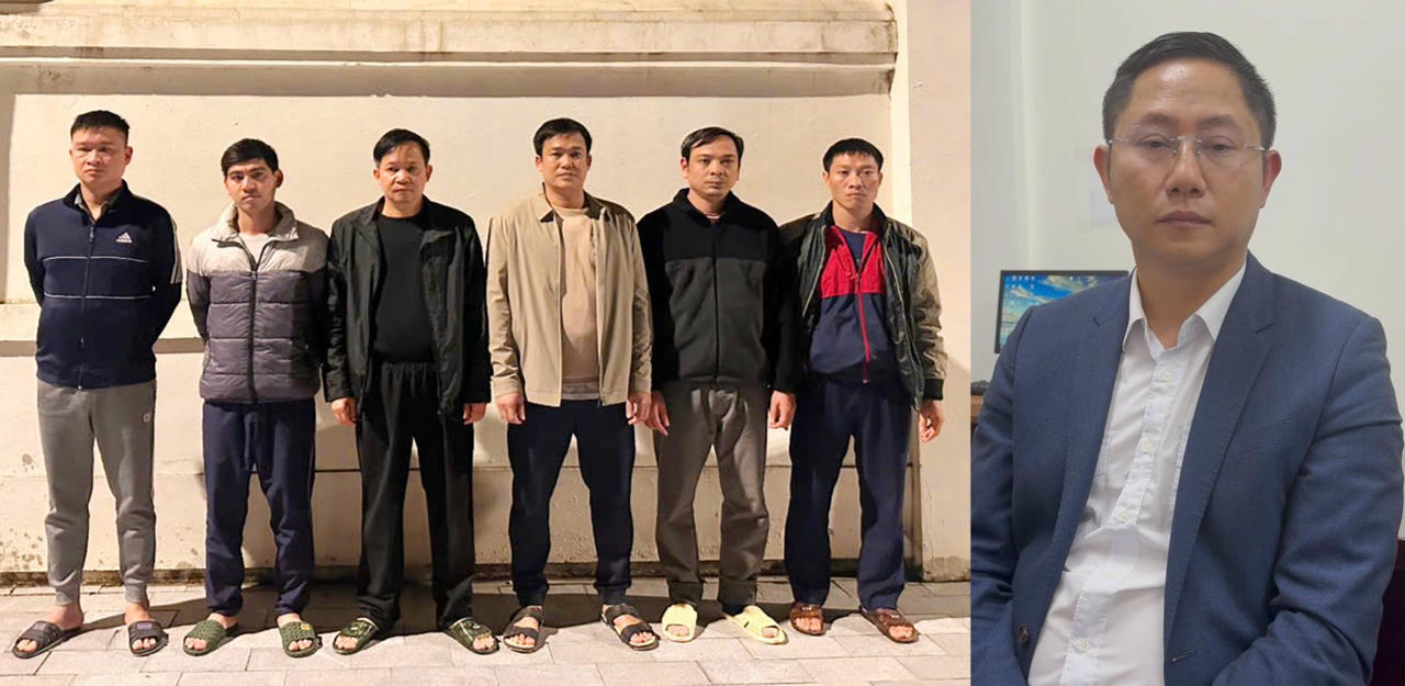 C&aacute;c đối tượng trong vụ &aacute;n bị bắt giữ.