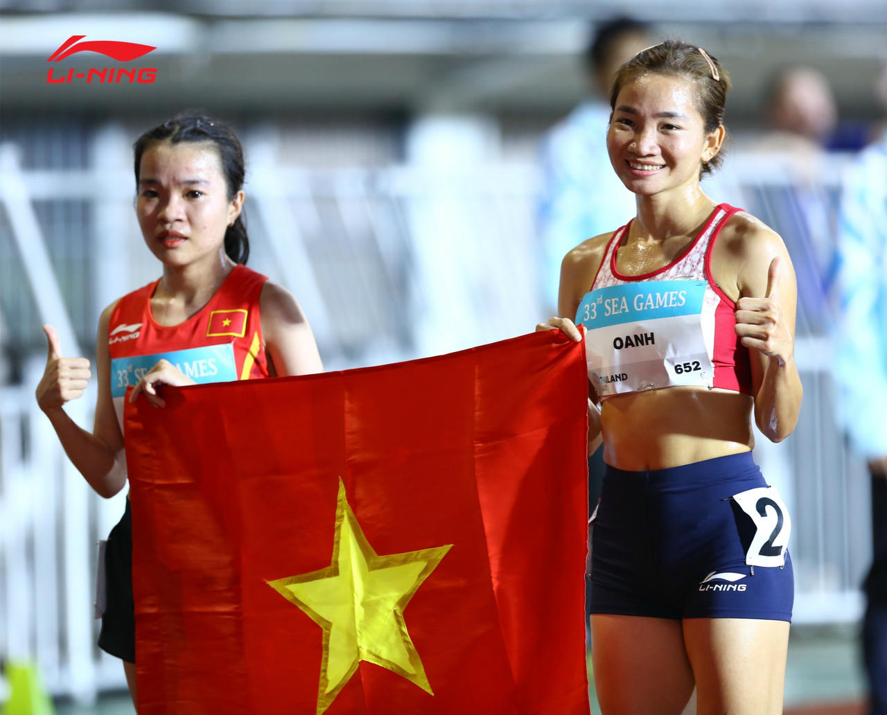 Nguyễn Thị Oanh vẫn l&agrave; gương mặt xuất sắc của điền kinh Việt Nam (Ảnh Lining)