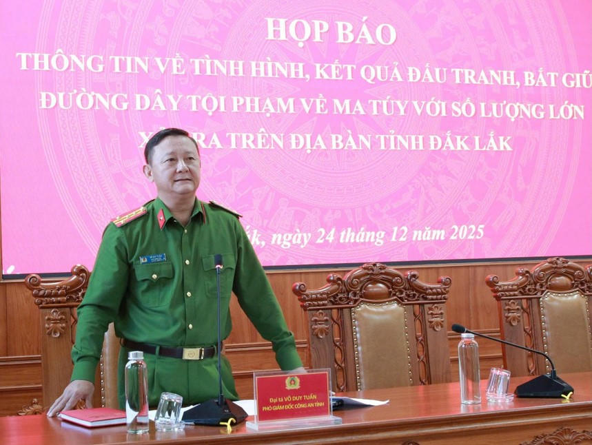 Đại t&aacute; V&otilde; Duy Tuấn &ndash; Ph&oacute; Gi&aacute;m đốc C&ocirc;ng an tỉnh Đắk Lắk