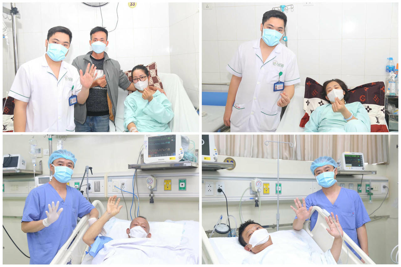 Những bệnh nh&acirc;n được hồi sinh nhờ ca gh&eacute;p tạng cho 21 ca bệnh hiểm ngh&egrave;o trong 6 ng&agrave;y. (Nguồn: BV Hữu nghị Việt Đức)