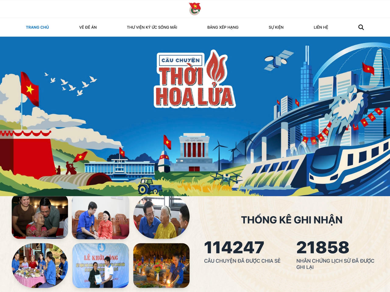 Đề &aacute;n &ldquo;C&acirc;u chuyện thời hoa lửa&rdquo; l&agrave; Đề &aacute;n do Ban B&iacute; thư Trung ương Đo&agrave;n TNCS Hồ Ch&iacute; Minh ph&aacute;t động từ 27/7/2025 đến 27/7/2026. (Nguồn: TƯ Đo&agrave;n TNCS Hồ Ch&iacute; Minh)