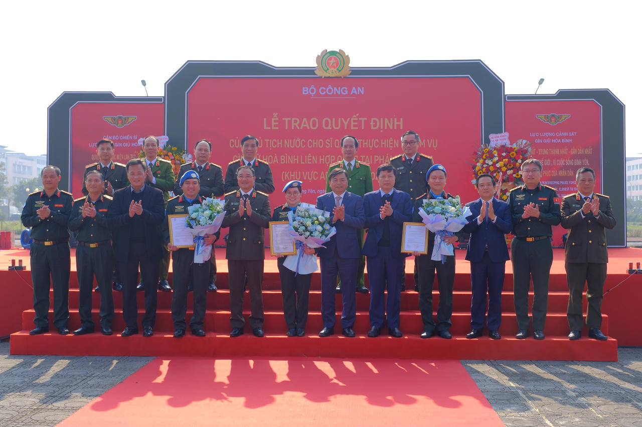 Bộ Công an tăng cường năng lực tham gia gìn giữ hòa bình Liên hợp quốc