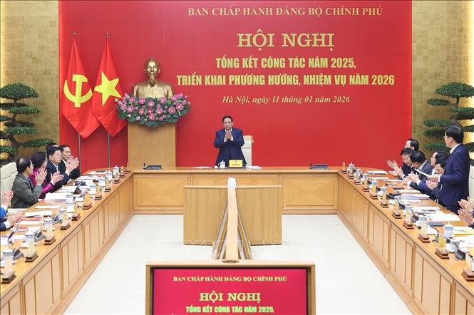 Hội nghị triển khai nhiệm vụ năm 2026 của Ban Chấp hành Đảng bộ Chính phủ