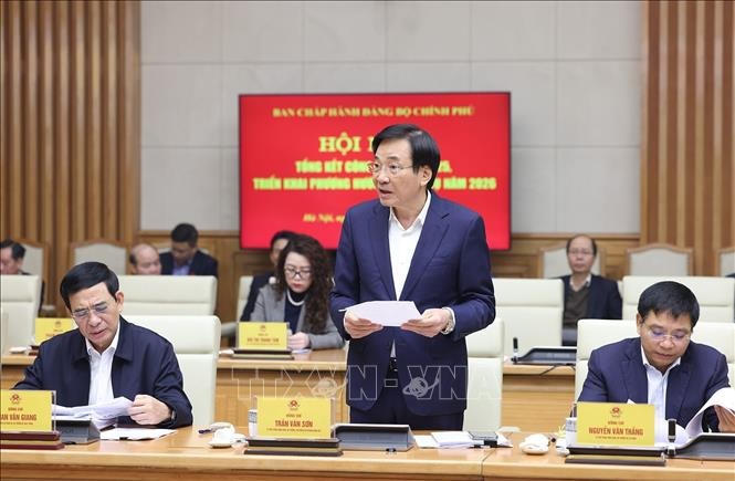 Hội nghị triển khai nhiệm vụ năm 2026 của Ban Chấp hành Đảng bộ Chính phủ