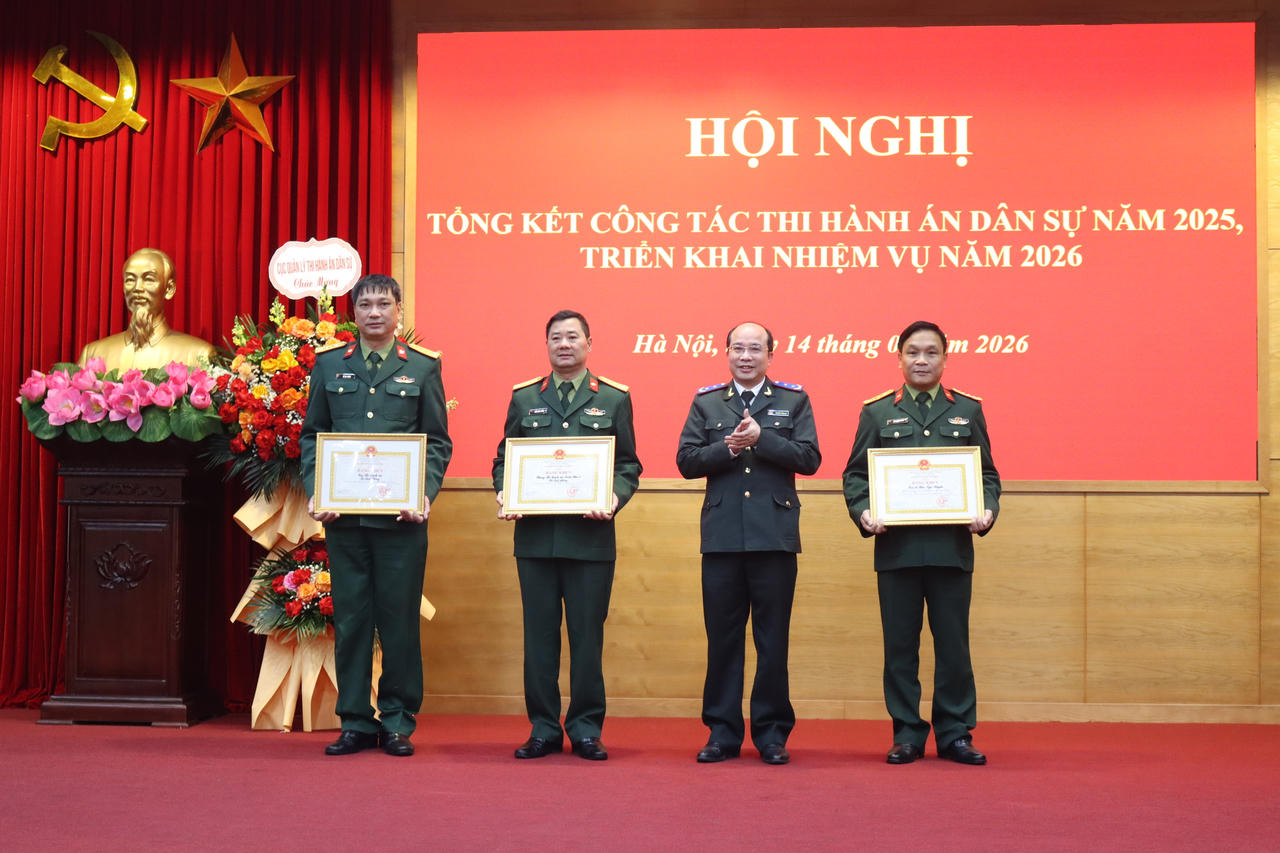 Năm 2025, Thi hành án trong quân đội giải quyết nhiều vụ việc phức tạp