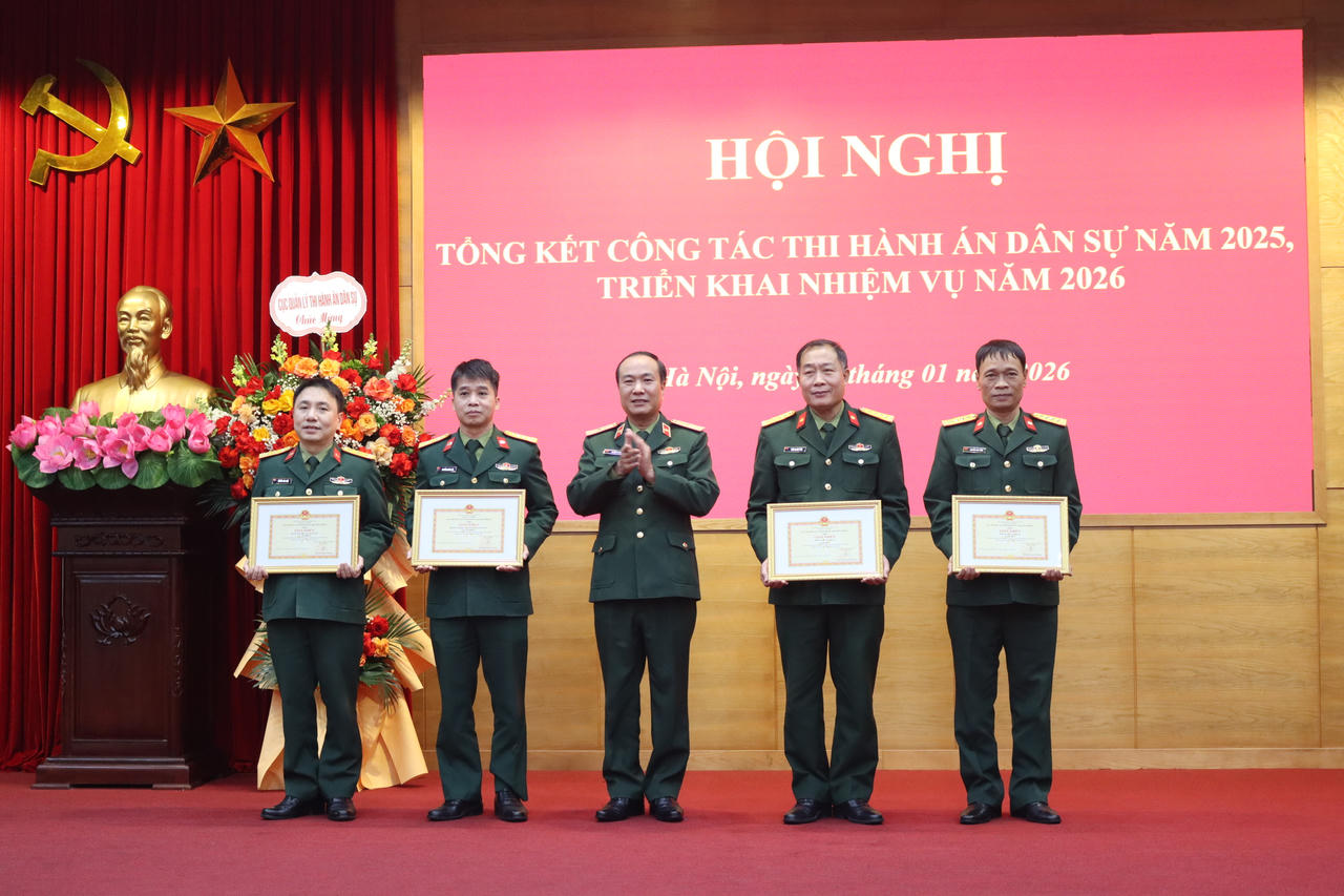 Năm 2025, Thi hành án trong quân đội giải quyết nhiều vụ việc phức tạp