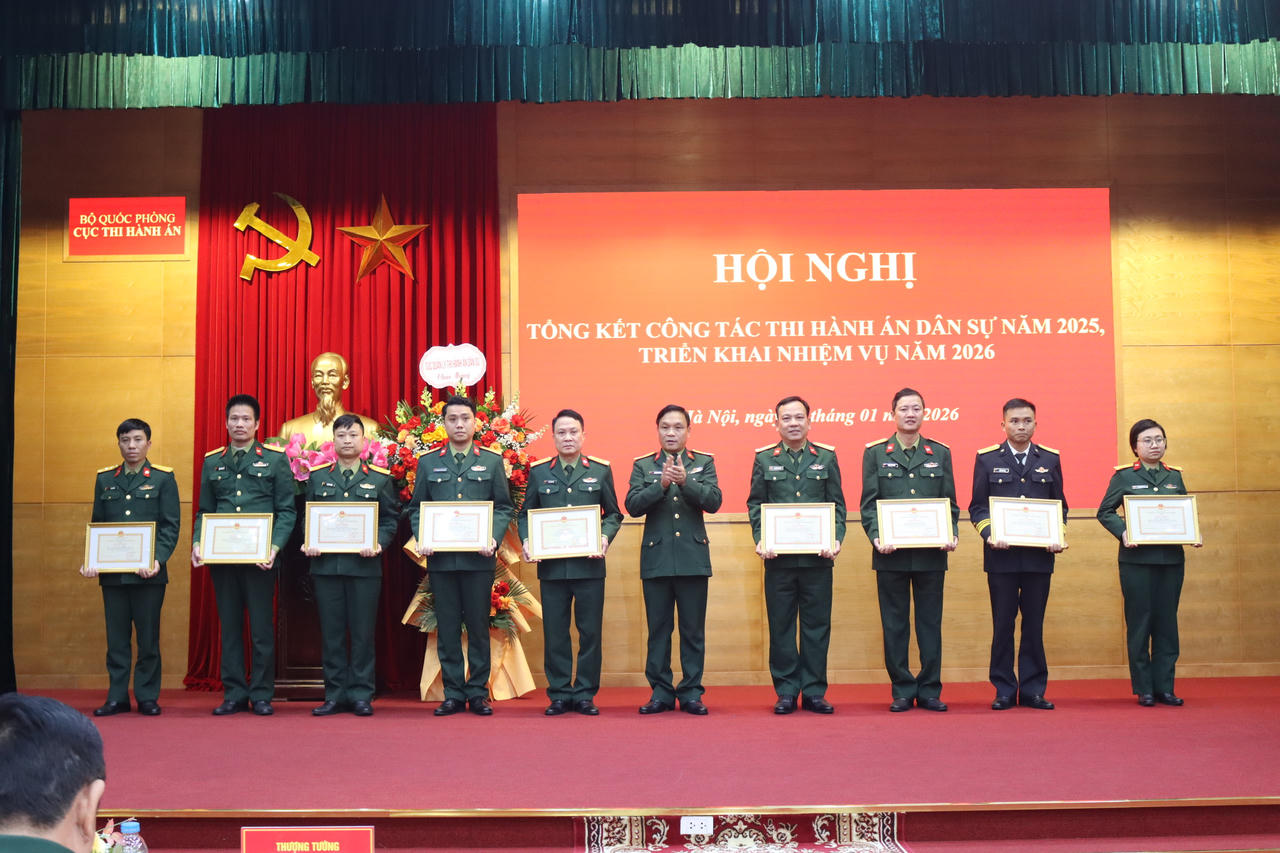 Năm 2025, Thi hành án trong quân đội giải quyết nhiều vụ việc phức tạp