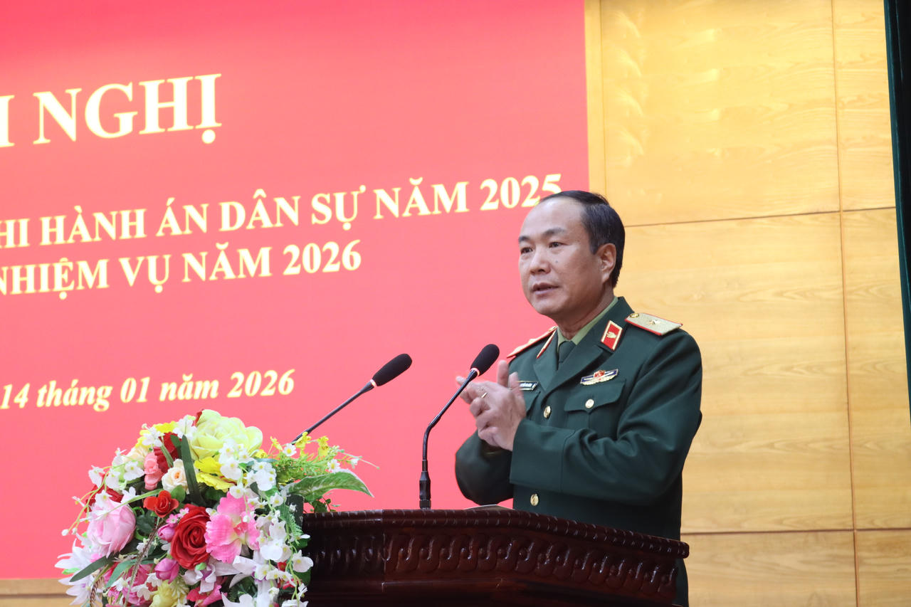 Năm 2025, Thi hành án trong quân đội giải quyết nhiều vụ việc phức tạp