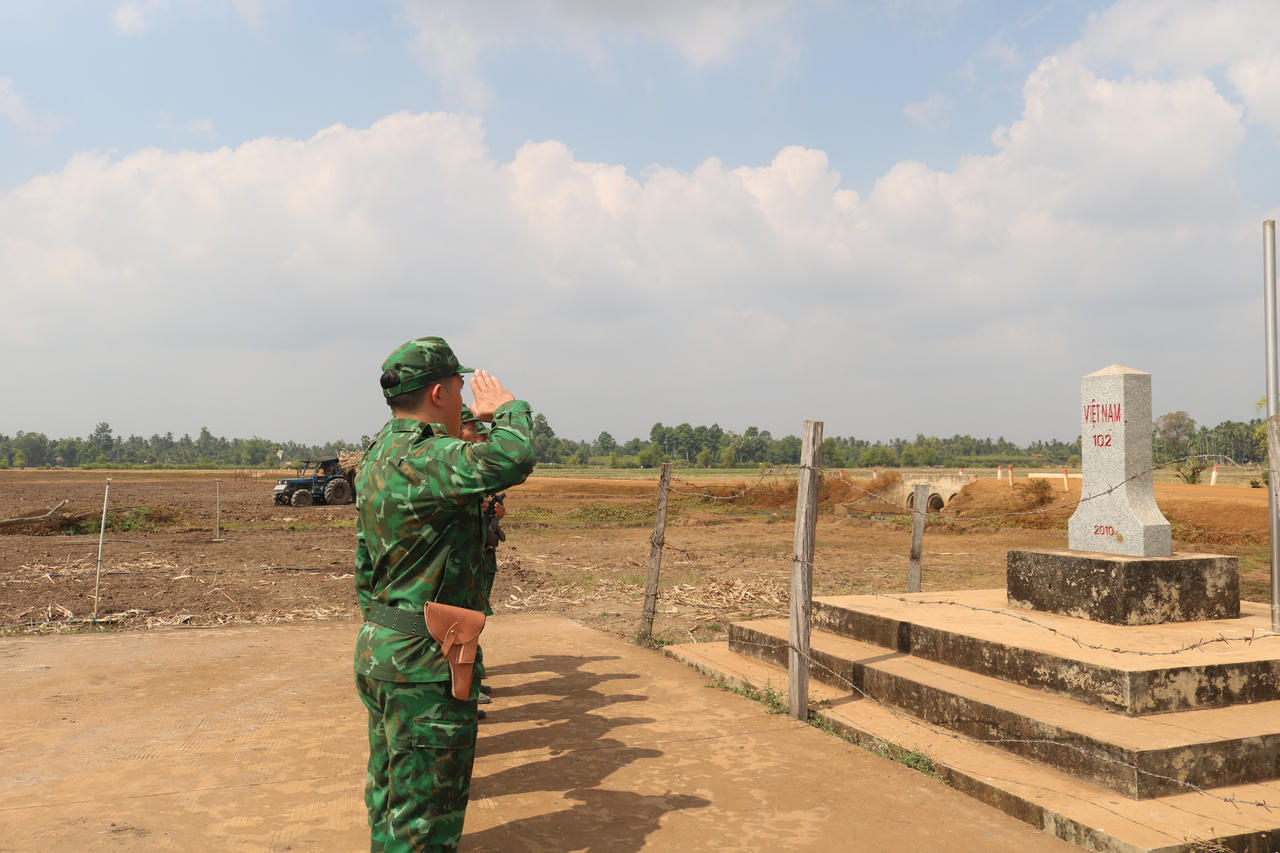 Đồn Biên phòng Tân Hà quyết tâm bảo vệ tuyệt đối an toàn cho Đại hội XIV của Đảng