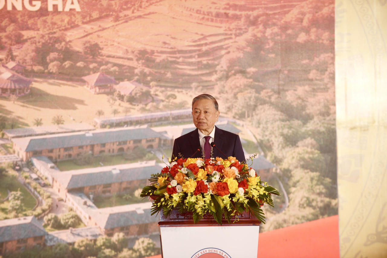 Tổng Bí thư Tô Lâm dự Lễ khởi công xây dựng Trường nội trú liên cấp Trường Hà