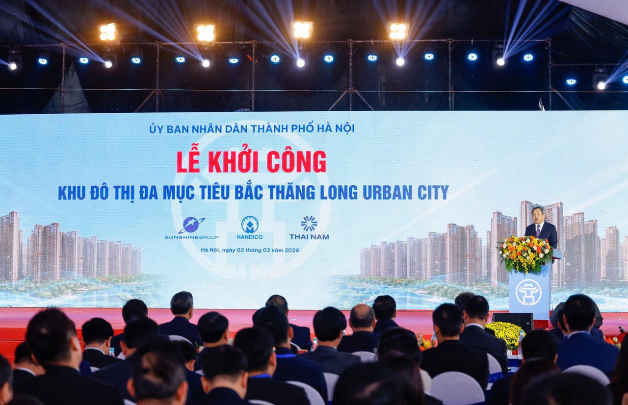 Tổng Bí thư Tô Lâm dự Lễ khởi công Khu đô thị Bắc Thăng Long Urban City