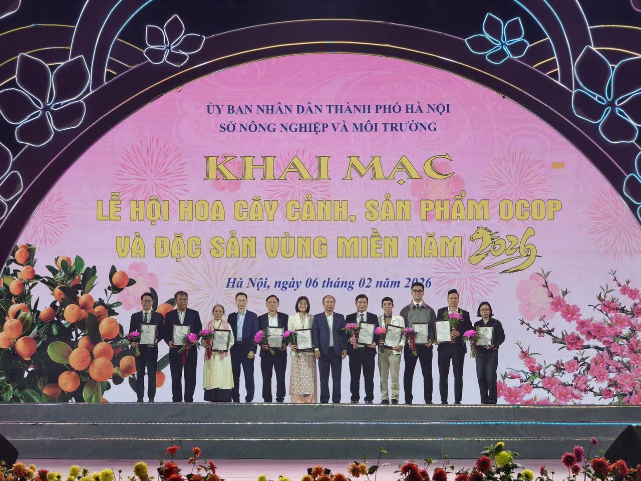 Khai mạc Lễ hội Hoa cây cảnh, sản phẩm OCOP và đặc sản vùng miền năm 2026