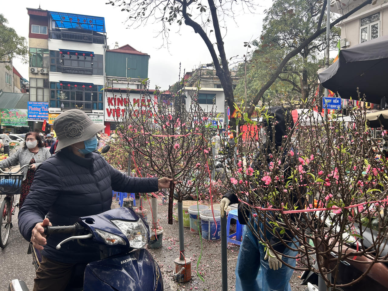 Phố phường Hà Nội rộn ràng đón Tết Nguyên đán