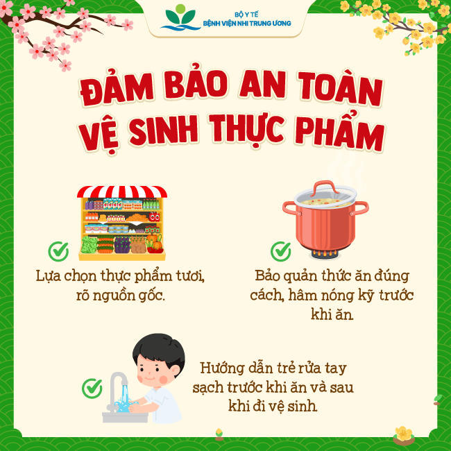 Khuyến c&aacute;o từ Bệnh viện Nhi trung ương về dinh dưỡng cho trẻ ng&agrave;y Tết