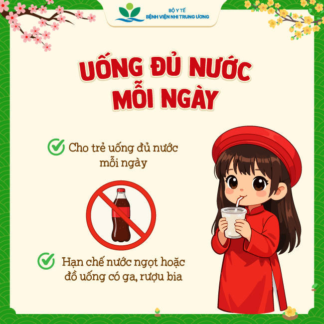 Khuyến c&aacute;o từ Bệnh viện Nhi trung ương về dinh dưỡng cho trẻ ng&agrave;y Tết