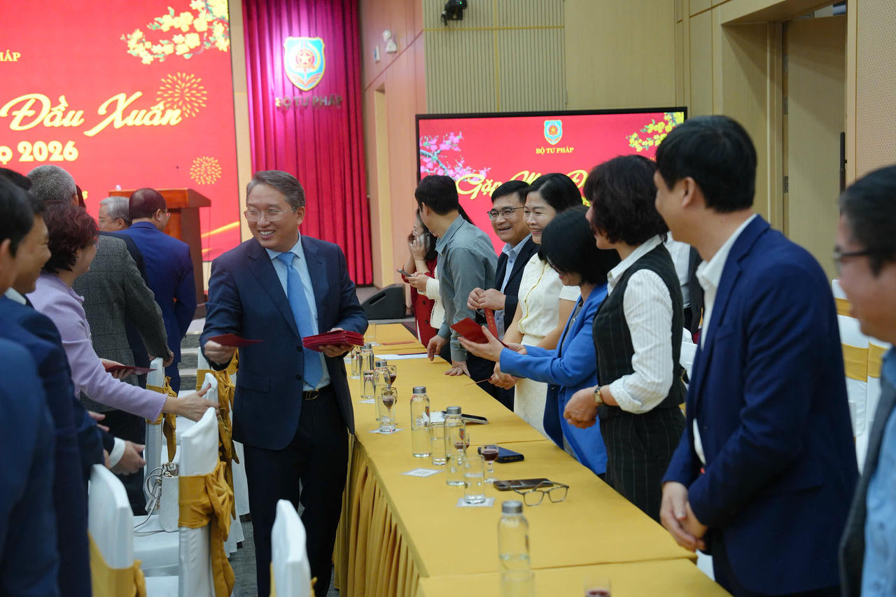 Bộ Tư ph&aacute;p gặp mặt đầu Xu&acirc;n B&iacute;nh Ngọ 2026