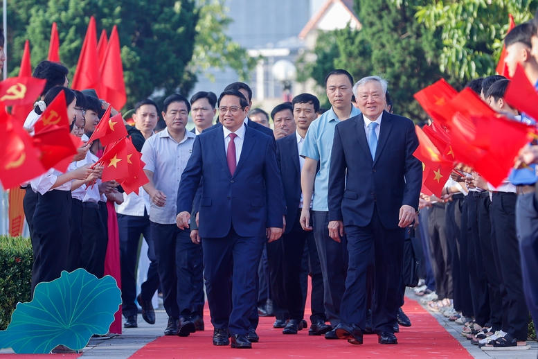 Thủ tướng Phạm Minh Ch&iacute;nh dự lễ kỷ niệm 120 năm Ng&agrave;y sinh Thủ tướng Phạm Văn Đồng- Ảnh 1.