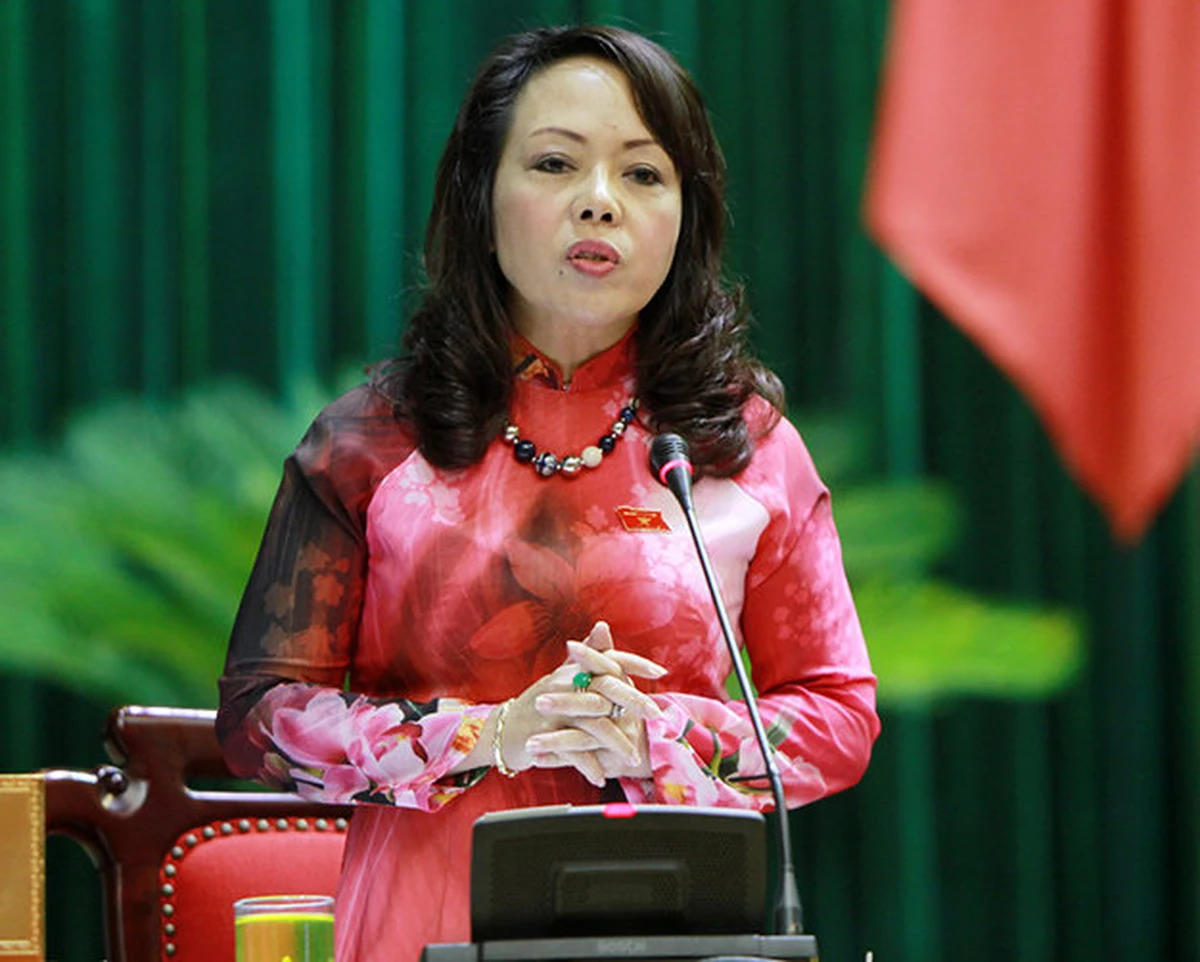 Bị can Nguyễn Thị Kim Tiến&nbsp;khi c&ograve;n đương chức.