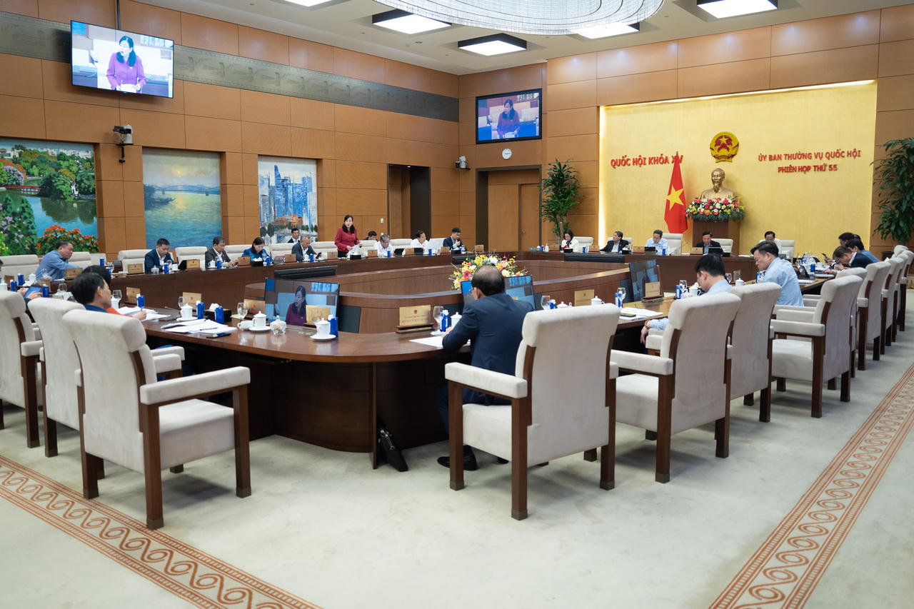 Quang cảnh Phi&ecirc;n họp thứ 55.