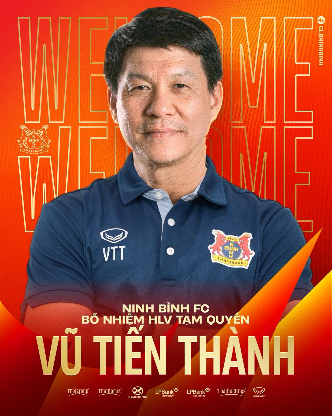 &Ocirc;ng Vũ Tiến Th&agrave;nh l&agrave;m huấn luyện vi&ecirc;n Ninh B&igrave;nh FC