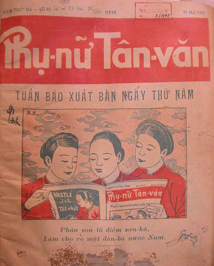 Phụ nữ T&acirc;n văn mang tư tưởng tiến bộ, cổ vũ c&aacute;c gi&aacute; trị d&acirc;n chủ, d&acirc;n sinh, đồng thời đấu tranh cho nữ quyền. (Ảnh: Tư liệu)