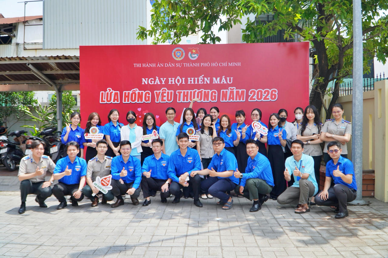 Hơn 150 cán bộ, công chức Thi hành án dân sự TP HCM tham gia Ngày hội hiến máu “Lửa hồng yêu thương”