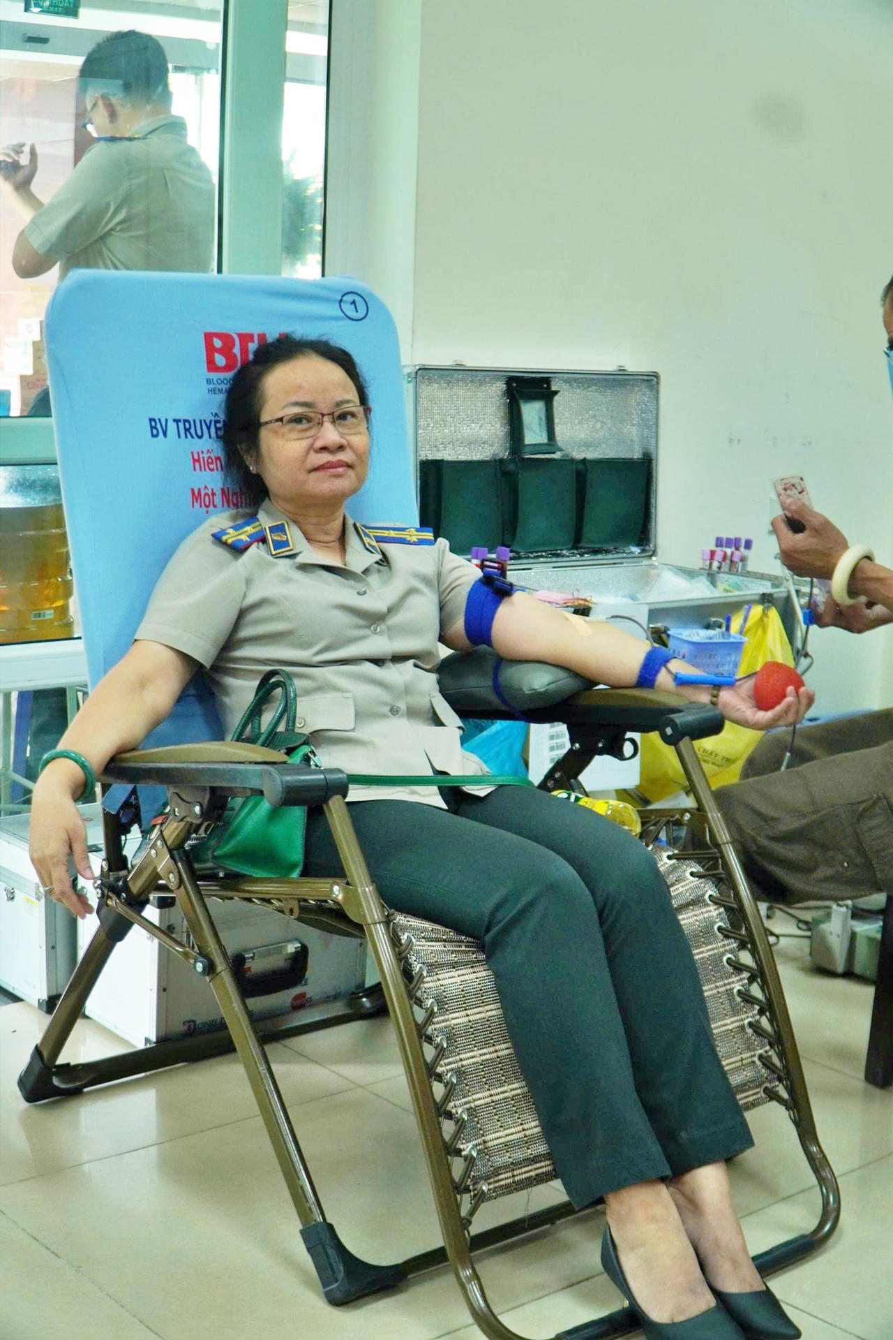 B&agrave; Nguyễn Thị Thu - Trưởng ph&ograve;ng Ph&ograve;ng THADS Khu vực 2. Ảnh: Cẩm T&uacute;