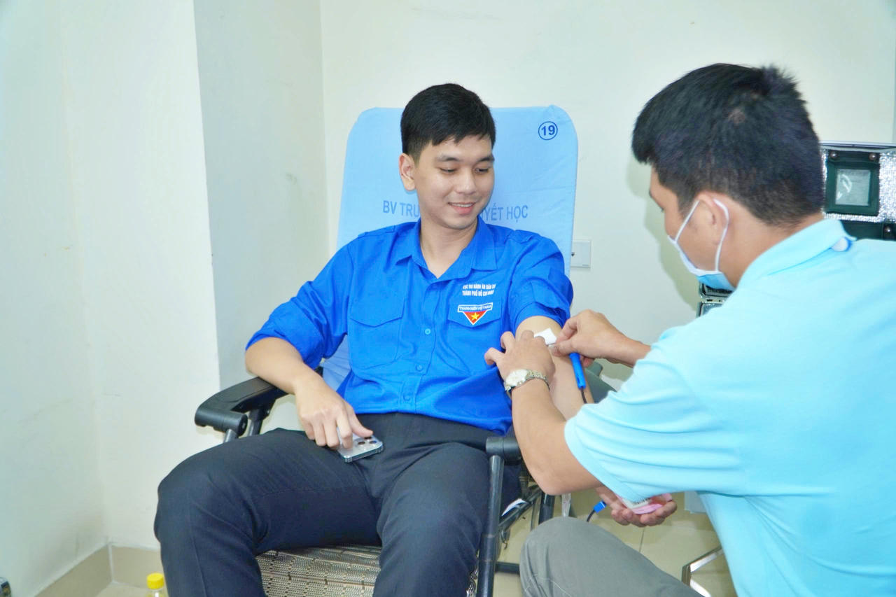 Anh Nguyễn Hải Long - B&iacute; thư Chi đo&agrave;n THADS Th&agrave;nh phố. Ảnh: Cẩm T&uacute;