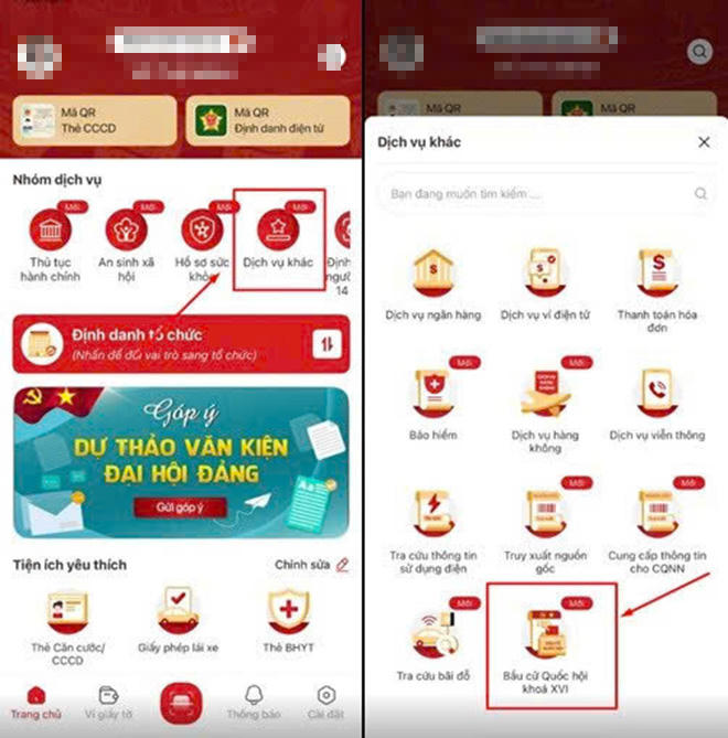 Cử tri c&oacute; thể đổi nơi bỏ phiếu, xem danh s&aacute;ch ứng cử vi&ecirc;n tr&ecirc;n VNeID