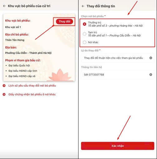 Cử tri c&oacute; thể đổi nơi bỏ phiếu, xem danh s&aacute;ch ứng cử vi&ecirc;n tr&ecirc;n VNeID